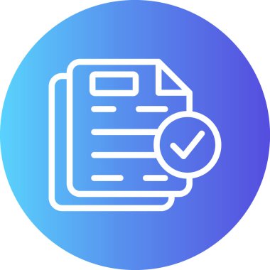 Lojistik Uyum Çizgisi Gradyan Çember Simgesi, Basit Tasarımlı Vektör Resimleri