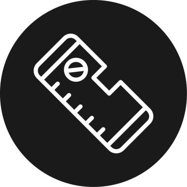 Ruh Seviyesi Çemberi BG Simgesi, Basit Tasarımlı Vektör İllüstrasyonu