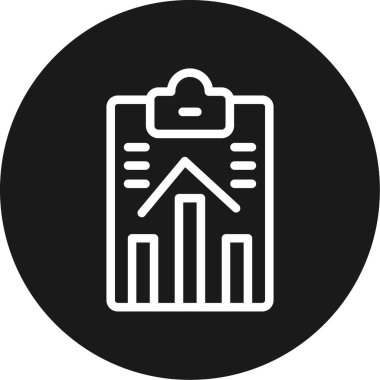 Performans Ölçüm Çizgisi Çemberi BG Simgesi, Basit Tasarımlı Vektör Resimleri