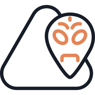 Tehlike Uzaylı Çizgisi Simgesi, Basit Tasarımlı Vektör ResimleriComment