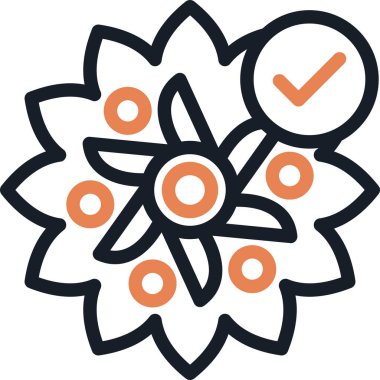 Mandala Satırı Simgesi, Basit Tasarımlı Vektör Resimleri