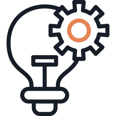 Eğik İmalat Satırı Simgesi, Basit Tasarımlı Vektör Resimlemesi