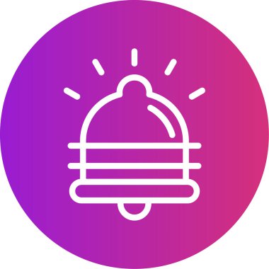 Bilgi Bildirimi Satırı Gradyan Çemberi Simgesi, Basit Tasarımlı Vektör Resimleri