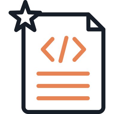 Kod İşbirliği Satırı Simge Ögesi, Basit Tasarımlı Vektör Resimleri