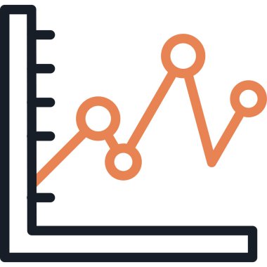 Satır Grafiği Simgesi, Basit Tasarımlı Vektör Resimleri