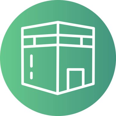 Kabe Çizgisi Gradyan Çemberi Simgesi, Basit Tasarımlı Vektör Resimleri