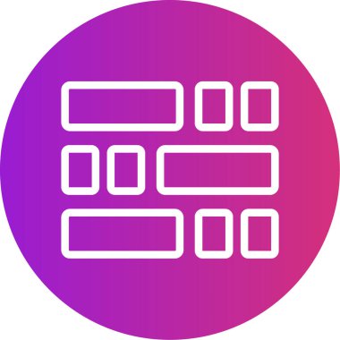 Çizgi Çizgisi Gradyan Çemberi Simgesi, Basit Tasarımlı Vektör Resimleri