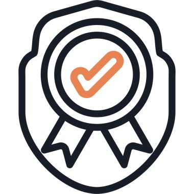 Güvenilirlik Satırı Simgesi, Basit Tasarımlı Vektör Resimleri