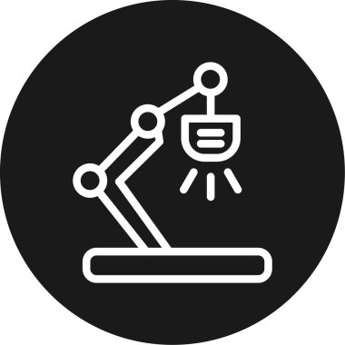 Esnek Masa Çizgisi Çemberi BG Simgesi, Basit Tasarımlı Vektör Resimleri