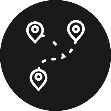 Bilgi Haritası Çemberi BG Simgesi, Basit Tasarımlı Vektör Resimleri