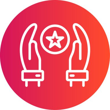 Premium Vektör Satırı Gradyan Çemberi Simgesi, Basit Tasarımlı Vektör Resimleri