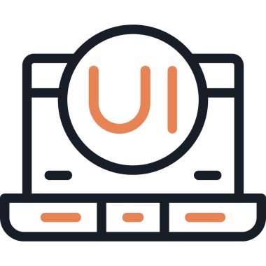 Etkileşim Tasarım Satırı Simgesi, Basit Tasarımla Vektör Resimleri