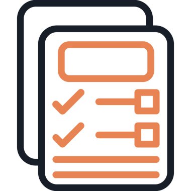 Ürün Özellikleri Çizgisi Simgesi, Basit Tasarımlı Vektör İllüstrasyonu