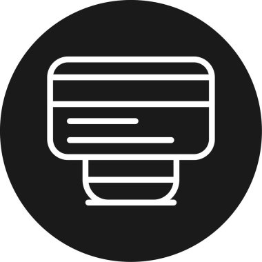 Kart Çizgisi Çemberi BG Simgesi, Basit Tasarımlı Vektör Resimleri