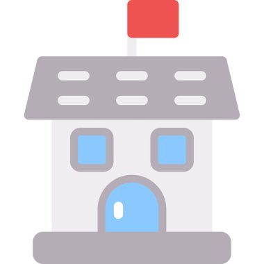 Ev Düz Simgesi, Basit Tasarımlı Vektör Resimleri