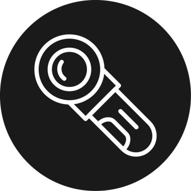 Açılı Öğütücü Çizgisi Çemberi BG Simgesi, Basit Tasarımlı Vektör Resimleri