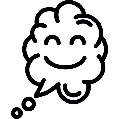 Çizgi film Düşünce Kabarcığı, Basit Tasarımlı Vektör Resimleri