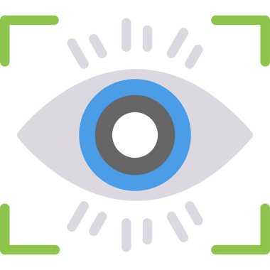 Fotoğraf Vision Düz Simge, Basit Tasarımlı Vektör İllüzyonu