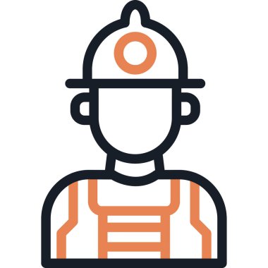 Tesisat Çizgisi Simgesi, Basit Tasarımlı Vektör İllüstrasyonu