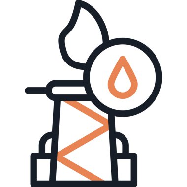 Benzin İşaret Çizgisi Simgesi, Basit Tasarımlı Vektör ResimleriComment