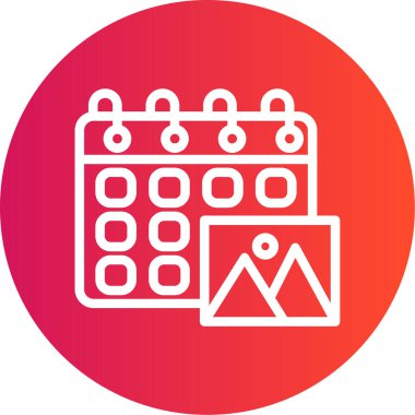 İçerik Çizgisi Zamanlama Çizgisi Gradyan Çemberi Simgesi, Basit Tasarımlı Vektör Resimleri