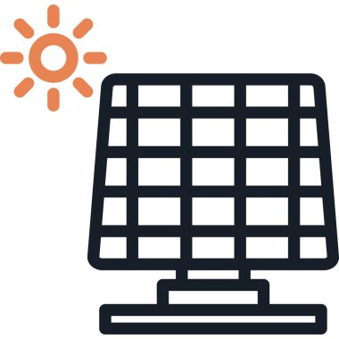 Güneş Paneli Çizgisi Simgesi, Basit Tasarımlı Vektör ResimleriComment