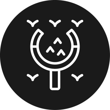 Okyanus Temizleme Hattı Çemberi BG Simgesi, Basit Tasarımlı Vektör Resimleri