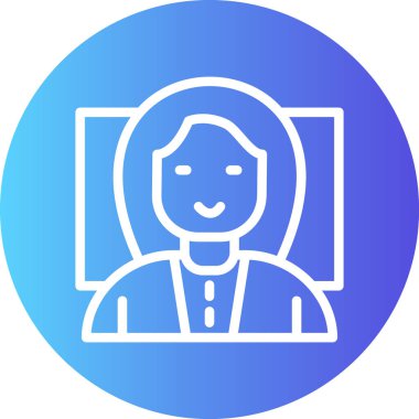 Öğretmenin Not Defteri Gradyan Çemberi Simgesi, Basit Tasarımlı Vektör Resimleri