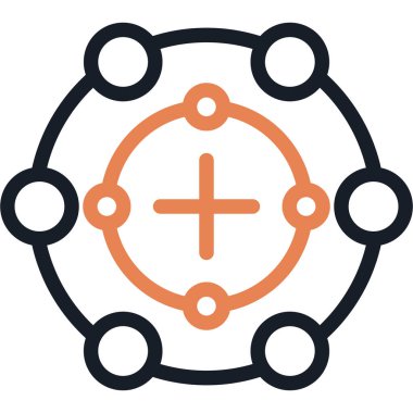 Proton Satırı Simgesi, Basit Tasarımlı Vektör Resimleri