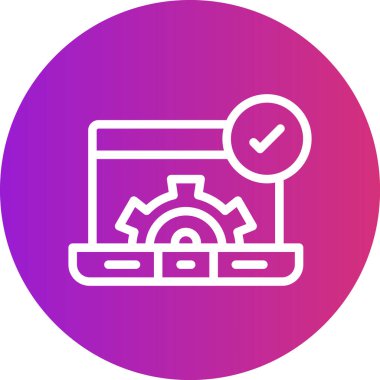 Kullanıcı Ayarlama Satırı Gradyan Çemberi Simgesi, Basit Tasarımlı Vektör Resimleri