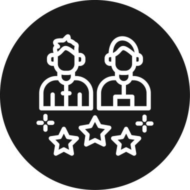 Takım Takımının Takdir Çizgisi Çemberi BG Simgesi, Basit Tasarımlı Vektör Resimleri