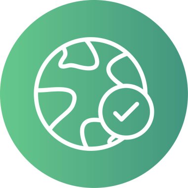 Genel Satır Gradyan Çemberi Simgesi, Basit Tasarımlı Vektör Resimleri