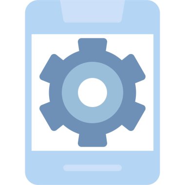 Uygulama Ayarları Düz Simge, Basit Tasarımlı Vektör Resimleri