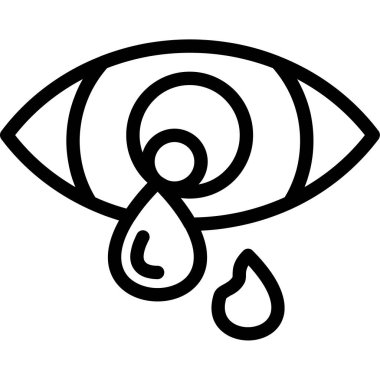 Basit Tasarımla Gözyaşları, Vektör Resimleri