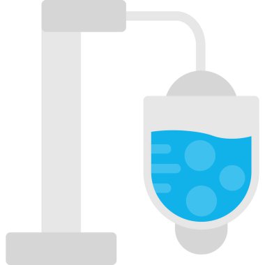 IV Drip Düz Simgesi, Basit Tasarımlı Vektör Resimleri