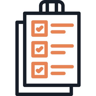 Görev Listesi Satırı Simgesi, Basit Tasarımlı Vektör Resimleri