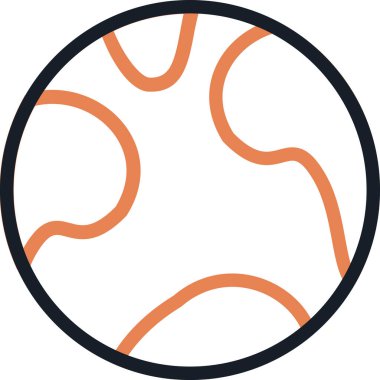 Dünya Çizgisi Simgesi, Basit Tasarımlı Vektör Resimleri