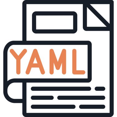 YAML Satır Bitiş Simgesi, Basit Tasarımlı Vektör İllüstrasyonu