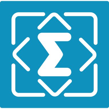 Sigma Düz Simgesi, Basit Tasarımlı Vektör Resimleri