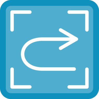 Metin Yeniden Düz Simge, Basit Tasarımlı Vektör Resimleri