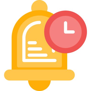 Bildirim Önceliği Düz Simgesi, Basit Tasarımlı Vektör İllüstrasyonu