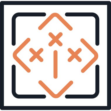 Cosecant Satır Bitiş Simgesi, Basit Tasarımlı Vektör İllüstrasyonu