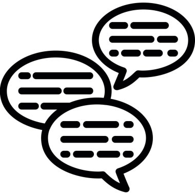 Konuşma Balonu, Basit Tasarımlı Vektör Resimleri