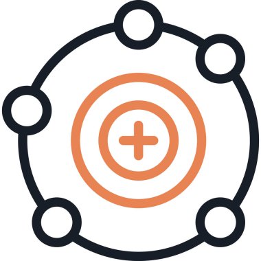 Elektron Satırı Simgesi, Basit Tasarımlı Vektör Resimleri