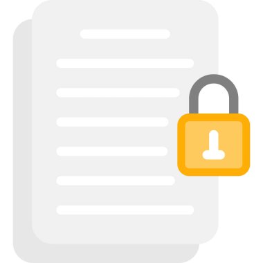 Ağ Politikası Düz Simgesi, Basit Tasarımlı Vektör İllüstrasyonu