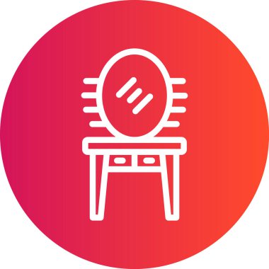 Giyinme Satırı Gradyan Çemberi Simgesi, Basit Tasarımlı Vektör Resimleri