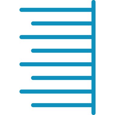 Metin Hizalaması Sağ Düz Simge, Vektör Resimleri Basit Tasarım