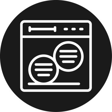 Navigasyon Çubuğu Çemberi BG Simgesi, Basit Tasarımlı Vektör Resimleri