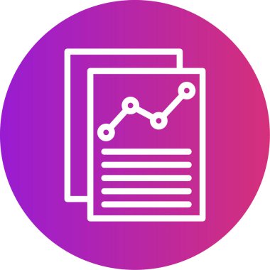 Görev Çizgisi İçgörü Çizgisi Gradyan Çemberi Simgesi, Basit Tasarımlı Vektör Resimleri