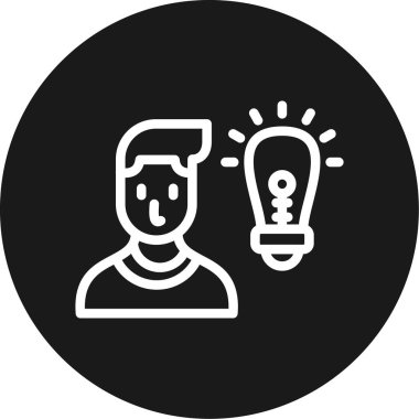 Müşteri Çizgisi Çemberi BG Simgesi, Basit Tasarımlı Vektör Resimleri